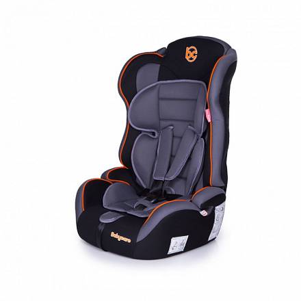 Детское автомобильное кресло Upiter Plus группа I/II/III, 9-36 кг., 1-12 лет, цвет – черно-оранжевый 